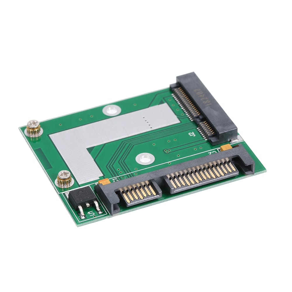 Half-Height mSATA Mini PCI-e SSD to 2.5in SATA3 Interface