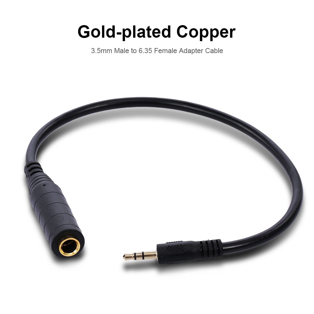 3.5mm to 6.5mm Audio Adapter Cable 3.5mm Male to 6.35mm