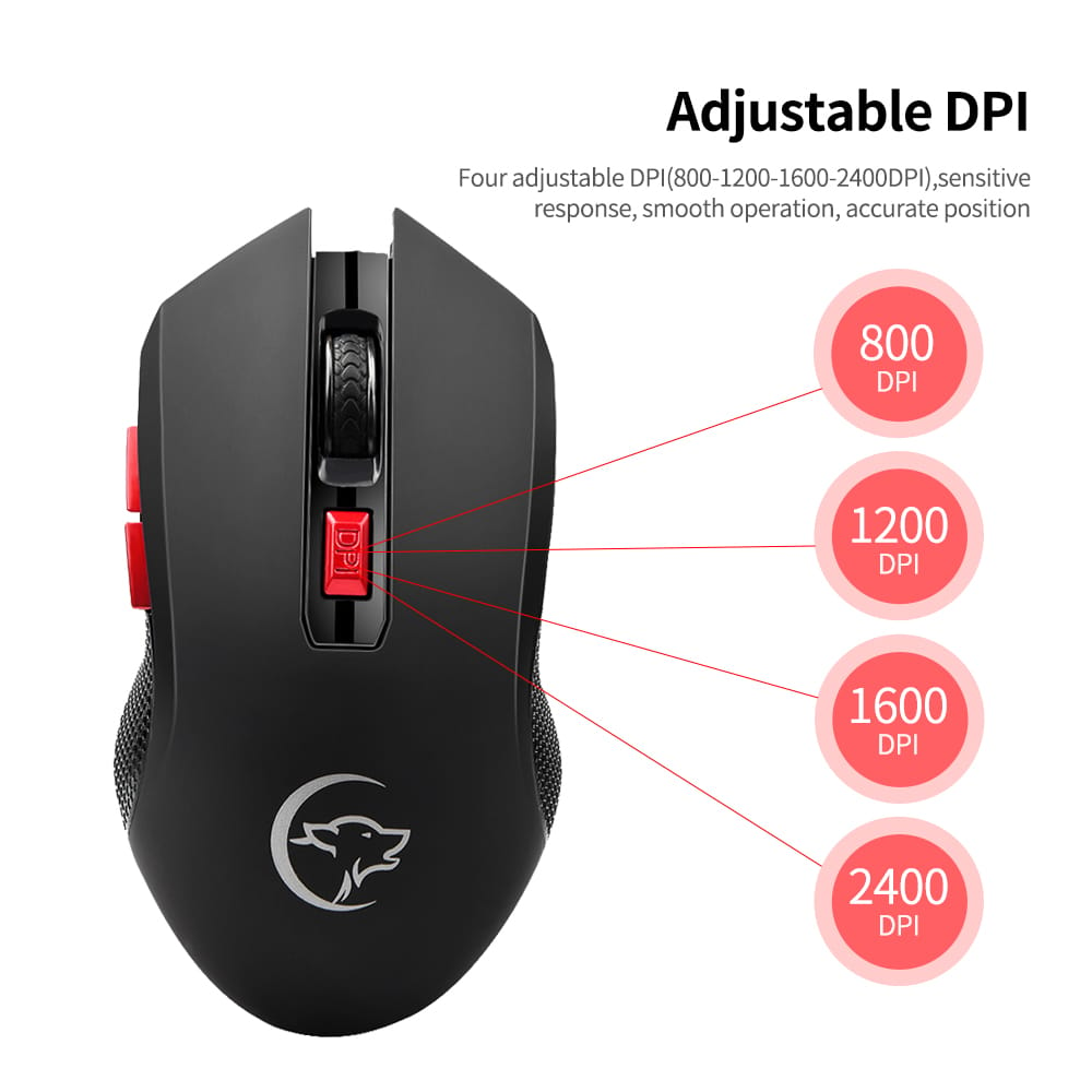 YWYT G817 Wireless Mouse 2.4G Wireless Gaming Mouse 2400DPI