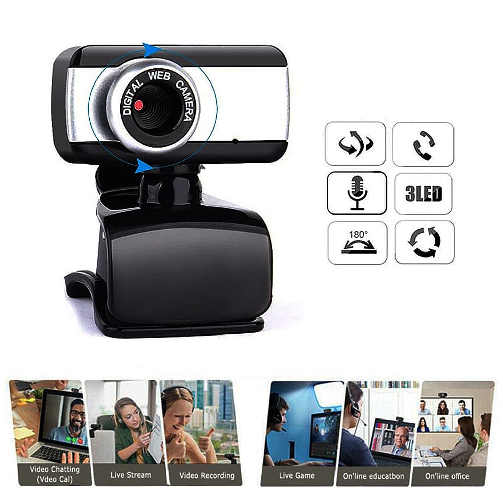 USB Computer Camera 480P Manual Focus Web Camera Drive-free