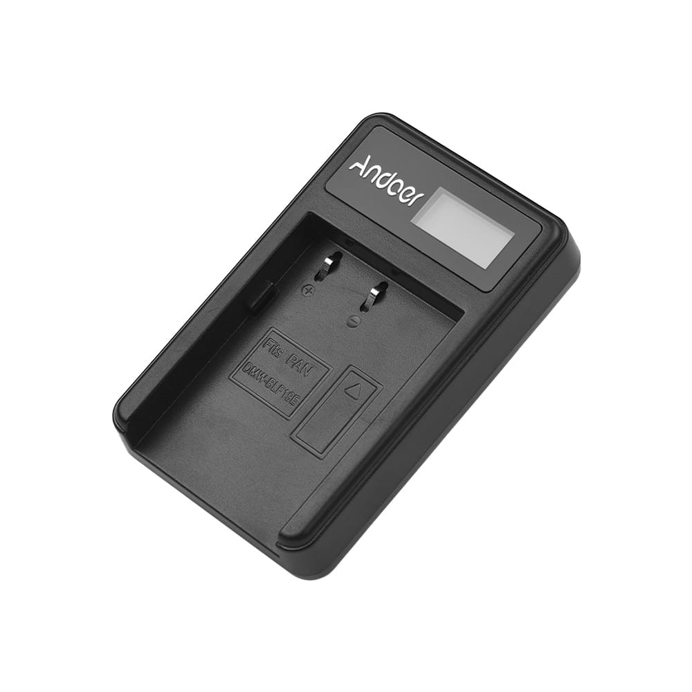 Andoer LCD1-BLF19 LCD Camera Battery Charger for Panasonic - LCD1-BLF19