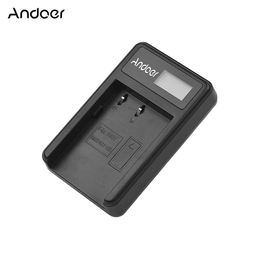 Andoer LCD1-BLF19 LCD Camera Battery Charger for Panasonic - LCD1-BLF19