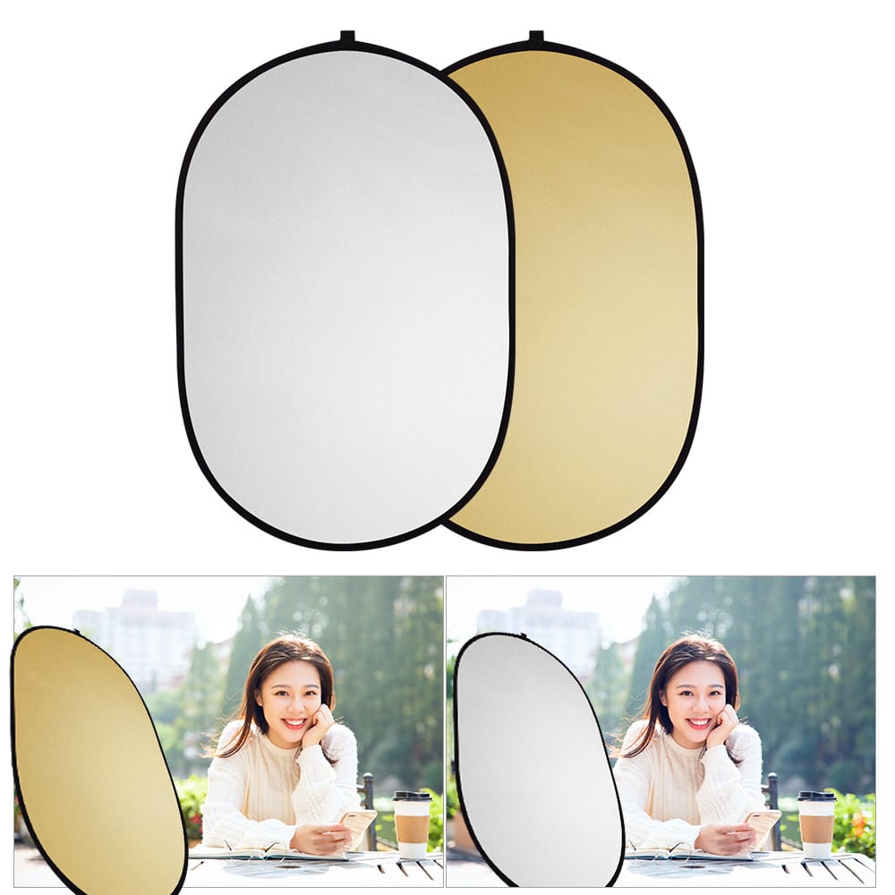 60 * 90cm/ 24 * 35inch Photography Light Reflector - 2-in-1