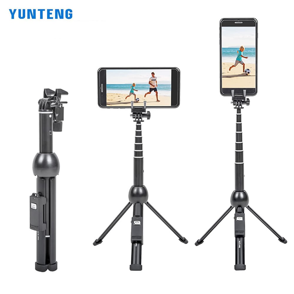 Yunteng 2 in 1 Portable Foldable Phone Selfie Stick Tripod