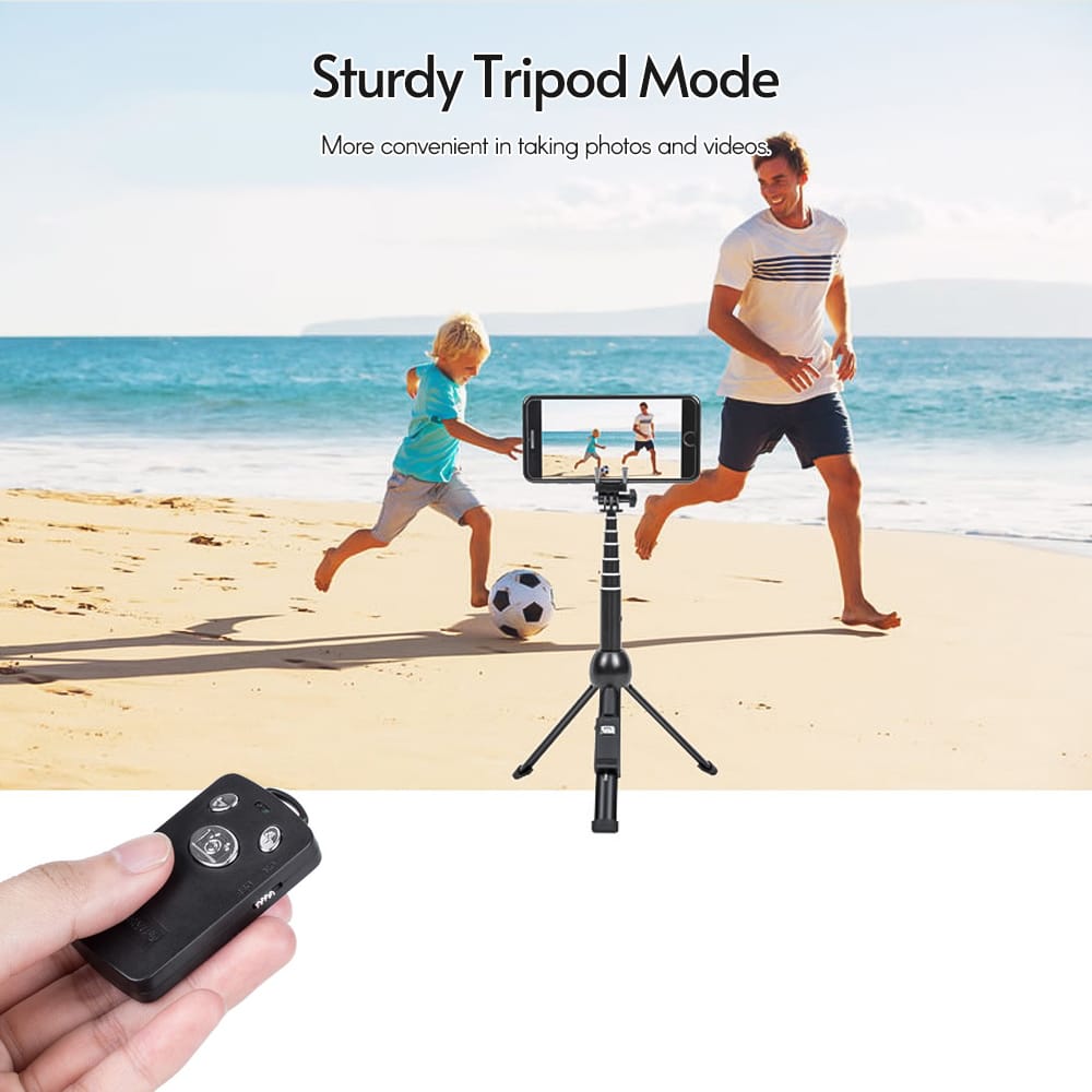 Yunteng 2 in 1 Portable Foldable Phone Selfie Stick Tripod