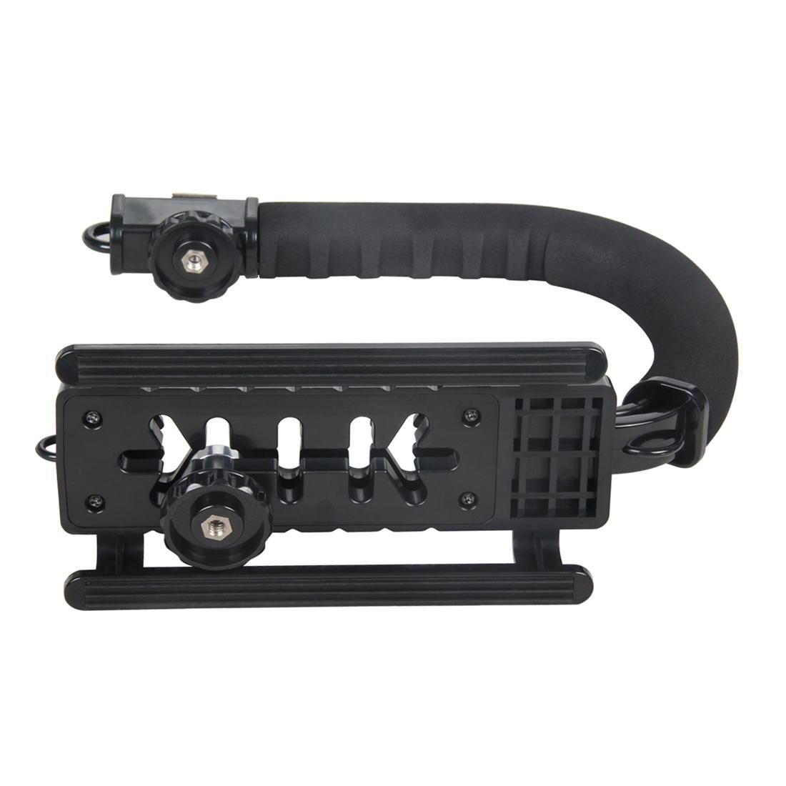 YELANGU S2-1 YLG0106B-A C-shaped Video Handle DV Bracket Stabilizer for All SLR Cameras and Home DV Camera (Black)