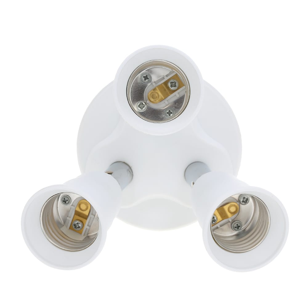 3 in 1 Light Socket Splitter E26/27 Adapter Converter for - 3in1