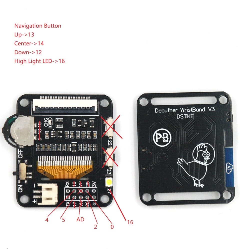 DSTIKE Deauther Watch V1 Wearable WiFi ESP8266 Programmable