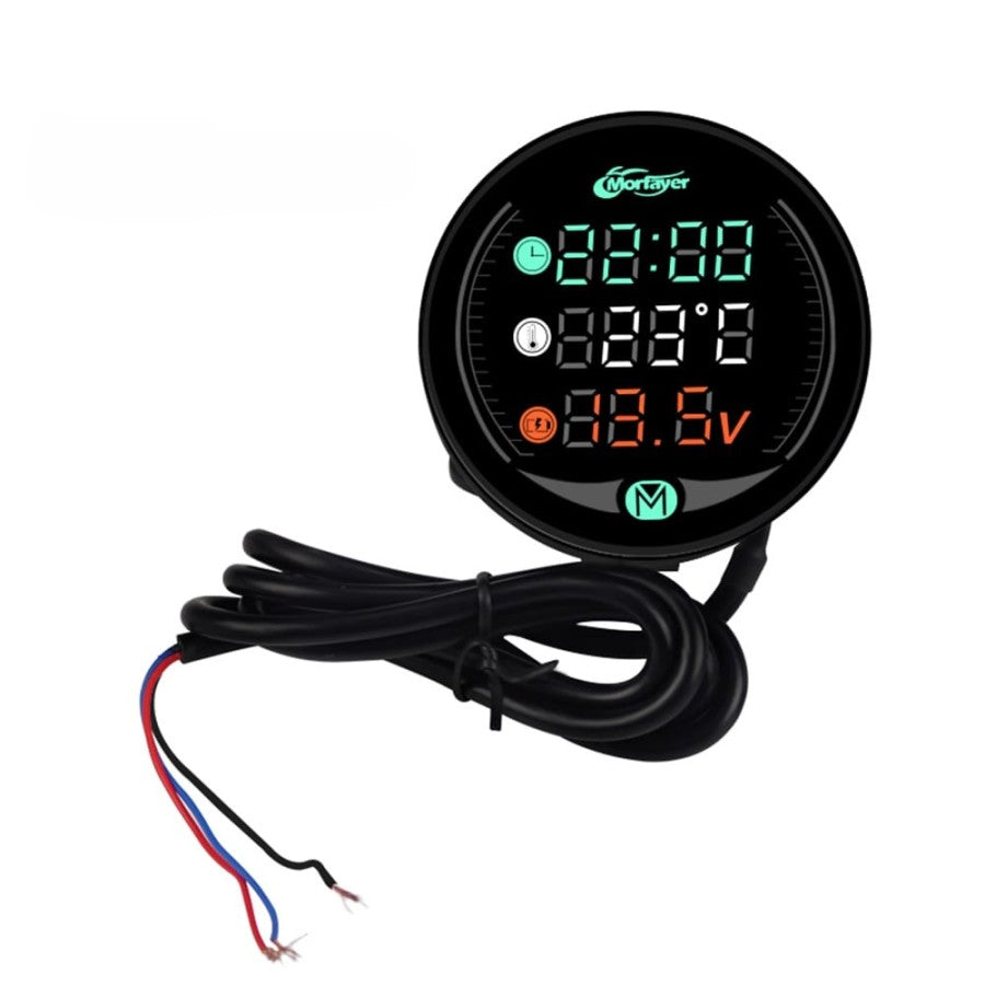 9-24V Digital Meter LED Night Vision Motorcycle Digital - Air Temperature