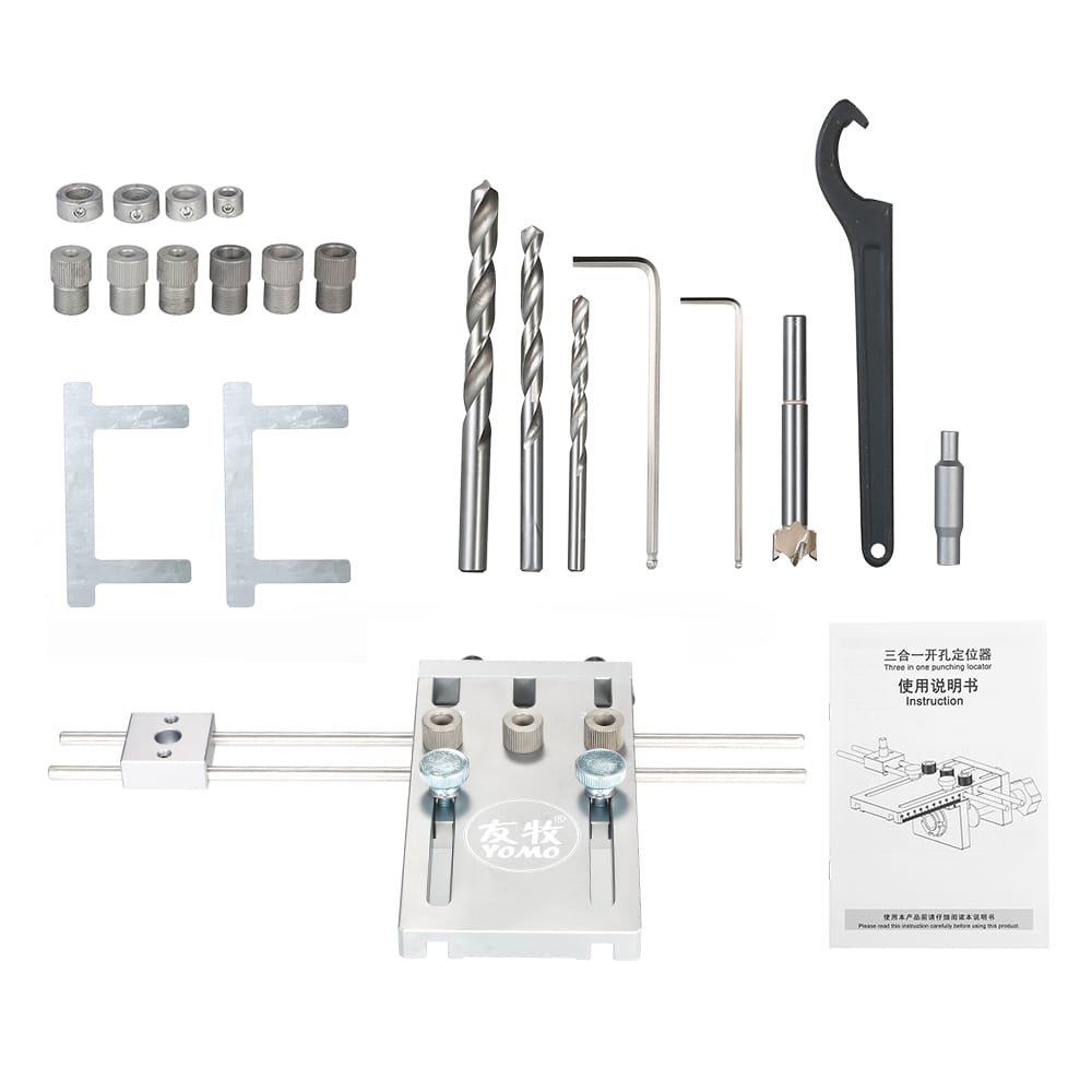 YOMO 3-in-1 Punch Positioner with Clamp Punching Locator
