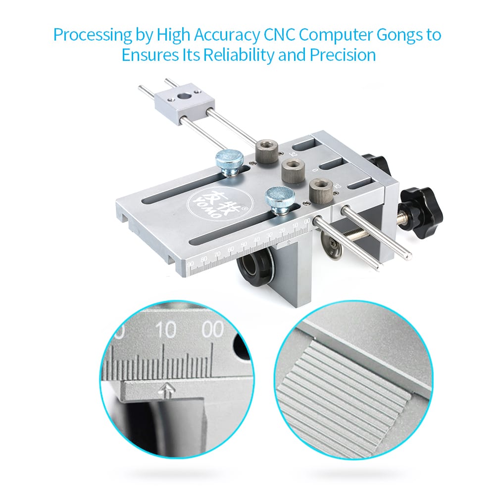 YOMO 3-in-1 Punch Positioner with Clamp Punching Locator