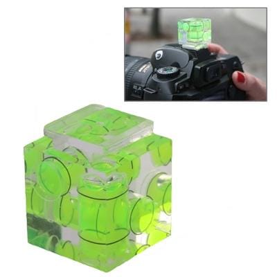 Triple Axis Bubble Spirit Level on Camera Hot Shoe 3D (Green)