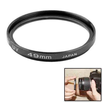 49mm SLR Camera UV Filter (Black)