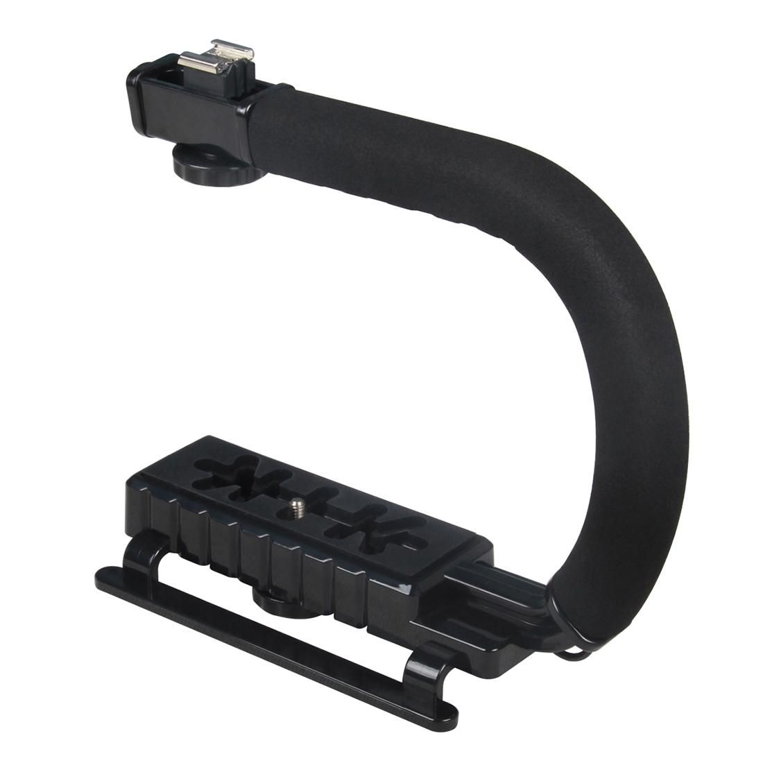 YELANGU S2-1 YLG0106B-A C-shaped Video Handle DV Bracket Stabilizer for All SLR Cameras and Home DV Camera (Black)