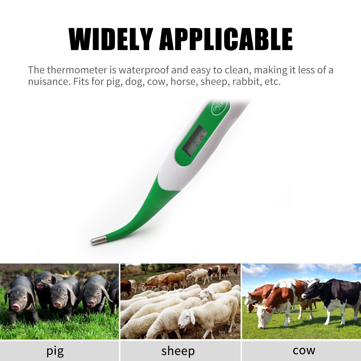 Animal Thermometer Digital LED Display Thermometer Fast