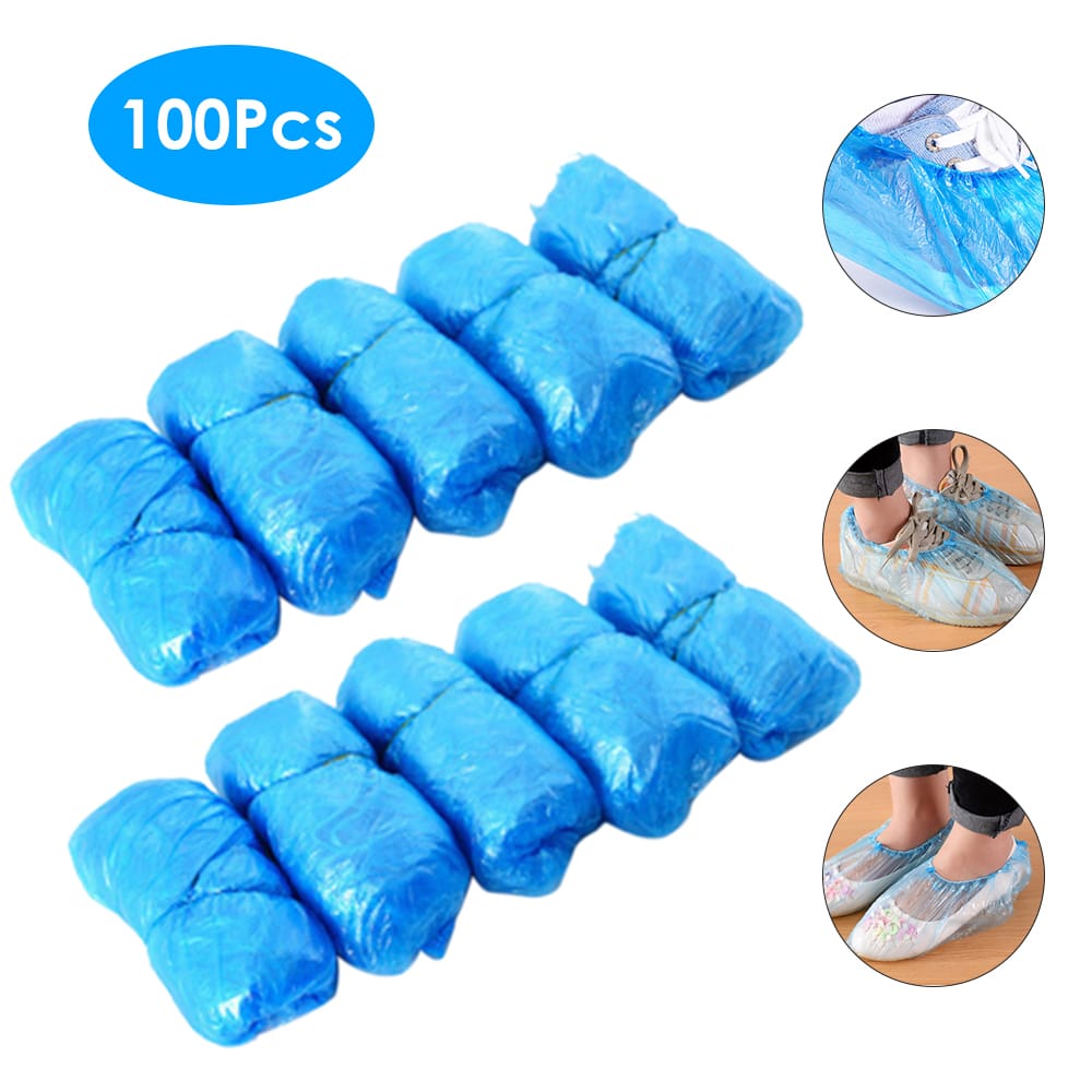 100Pcs/50 Pairs Disposable Shoe Cover Practical Blue