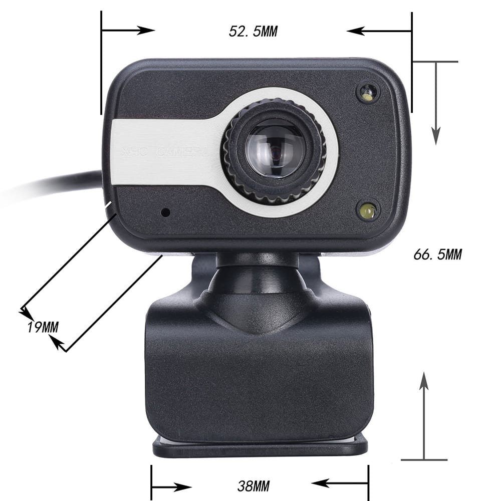 Wide Angle Webcam, Large View Video Conference Camera, Full