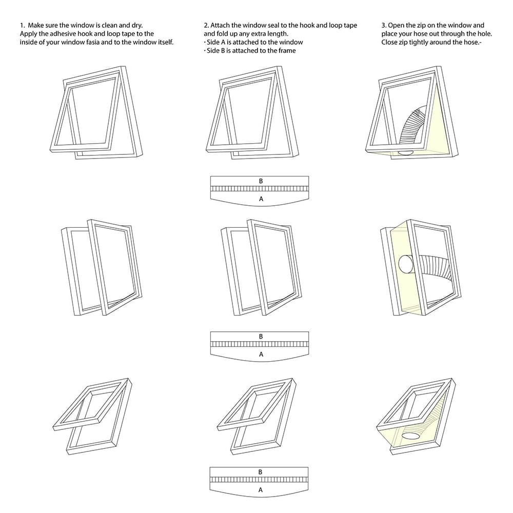 Window Seal Kit for Portable Air Conditioning Universal