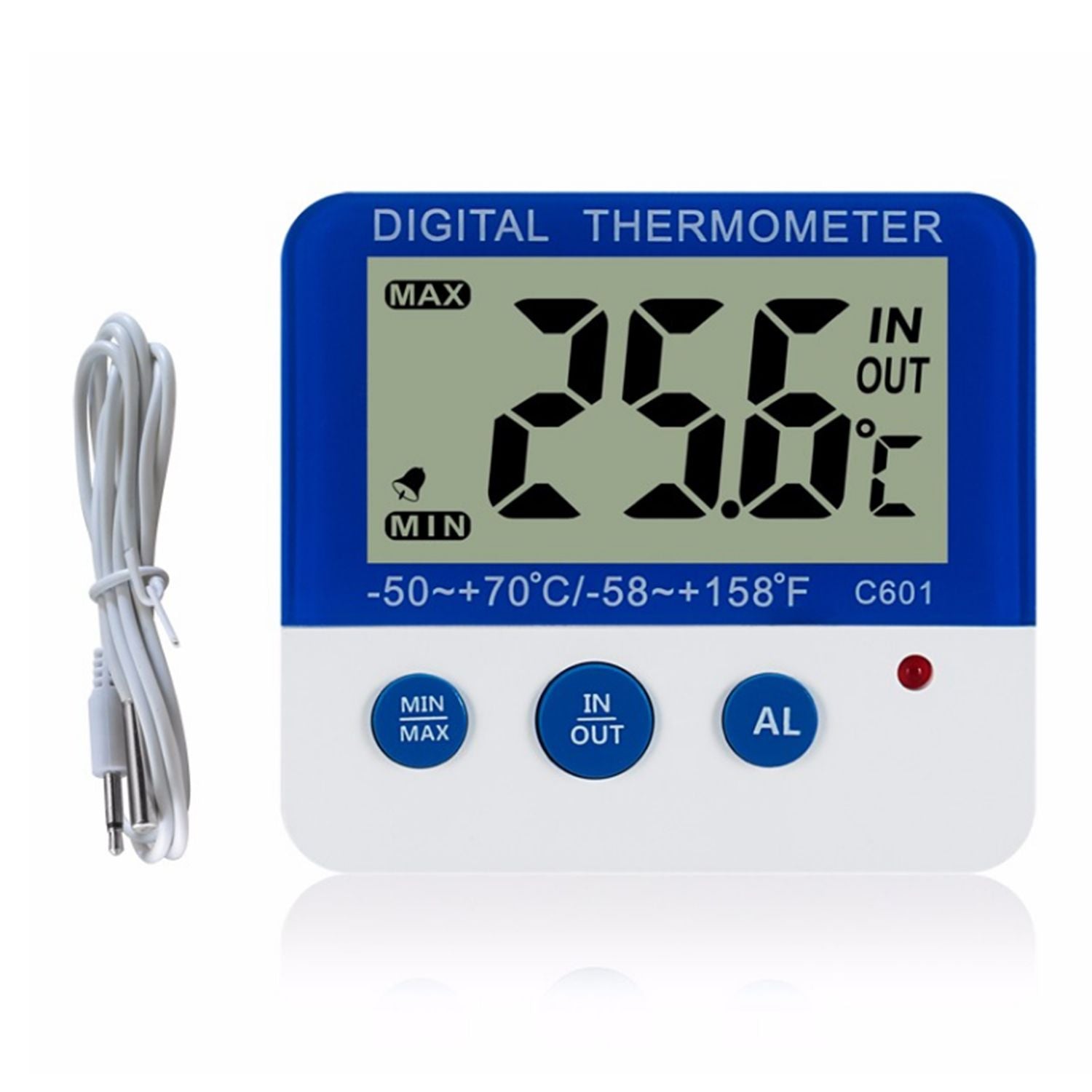 Digital Fridge Thermometer with Alarm and Max Min