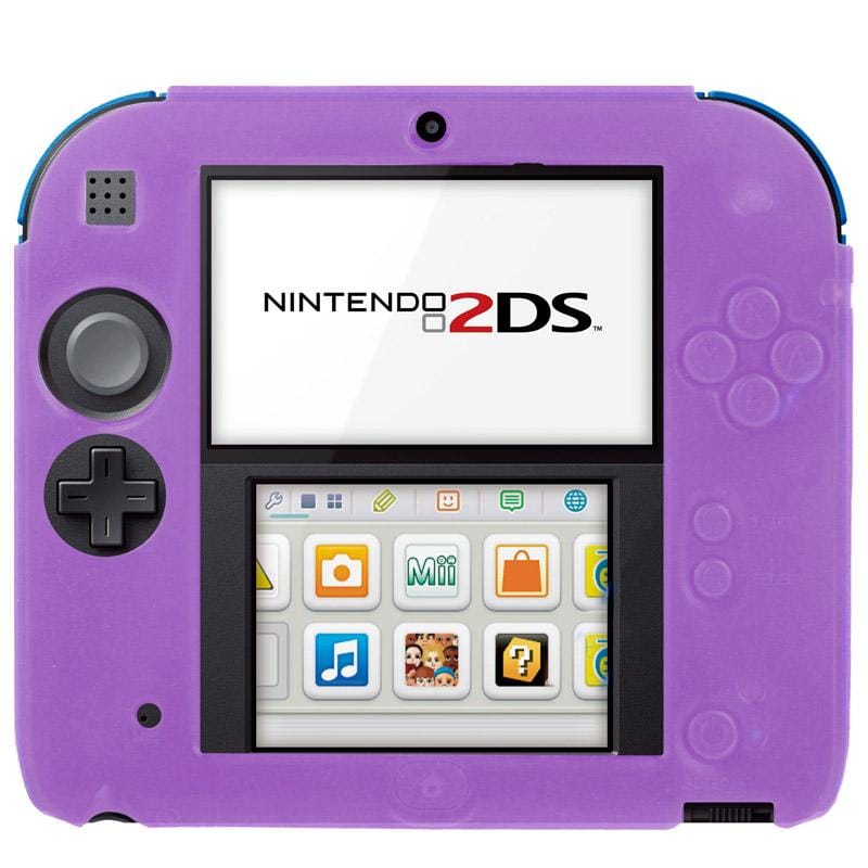 Pure Color Ultra Thin Silicone Case for Nintendo 2DS (Black)