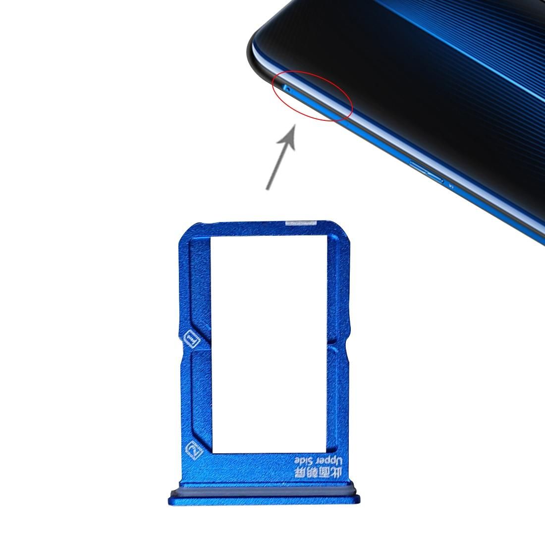 SIM Card Tray + SIM Card Tray for Vivo iQOO (Blue)