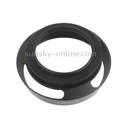 37mm Metal Vented Lens Hood for Leica (Black)