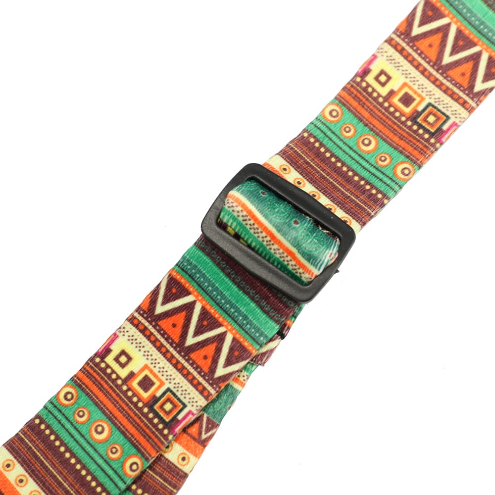 Colorful Ukulele Straps Thermal Transfer Ribbon Ethnic Style