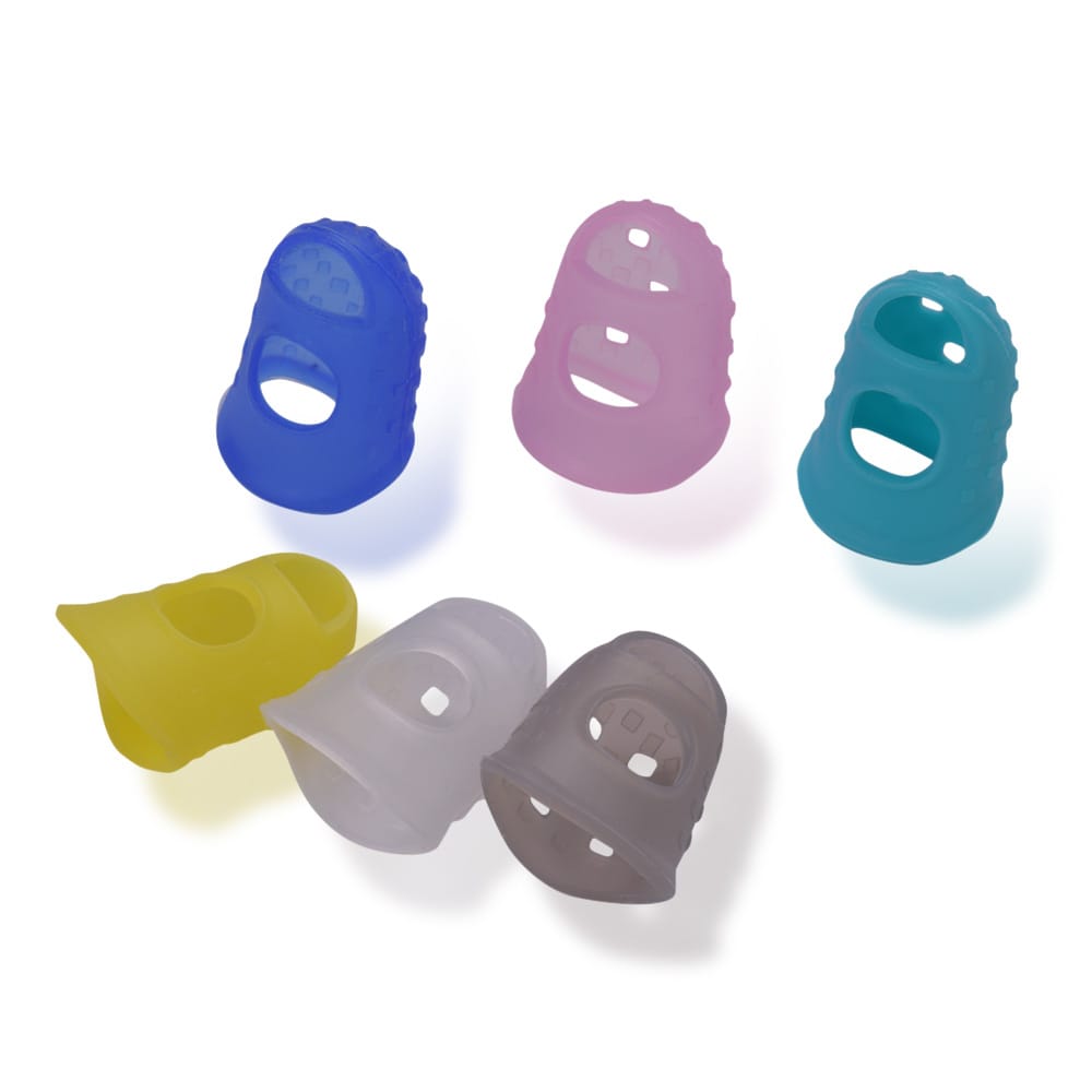 6pcs Guitar Silicone Finger Fingertip Protectors for Guitar - S Size