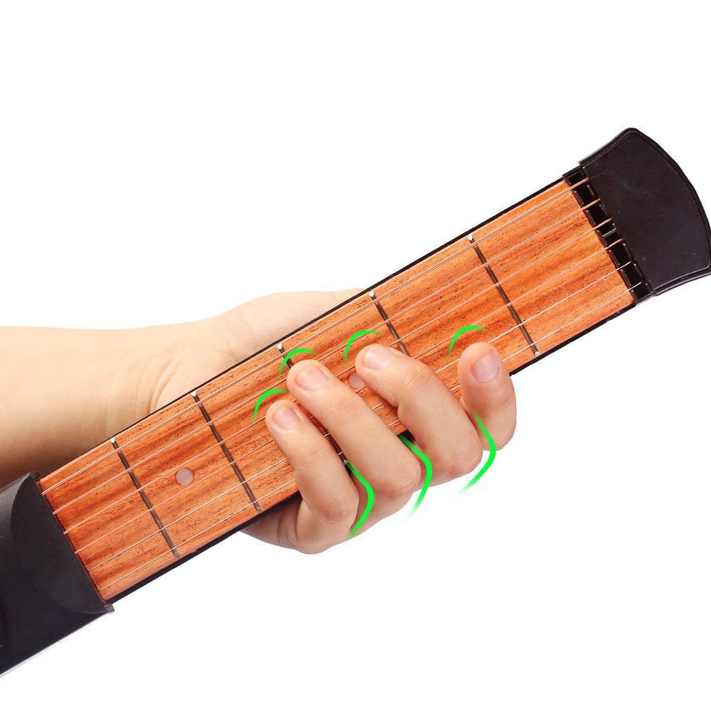 6 String 6 Fret Model Portable Pocket Guitar Neck Chord