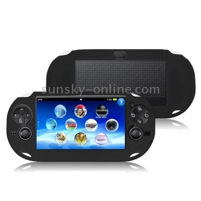 Flexible Silicone Protective Case for Sony PS Vita (Black)