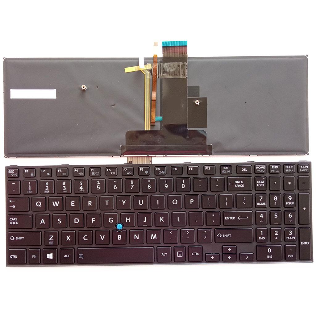 US Backlit Keyboard Laptop for Toshiba Satellite Pro Tecra A50-C Z50-C