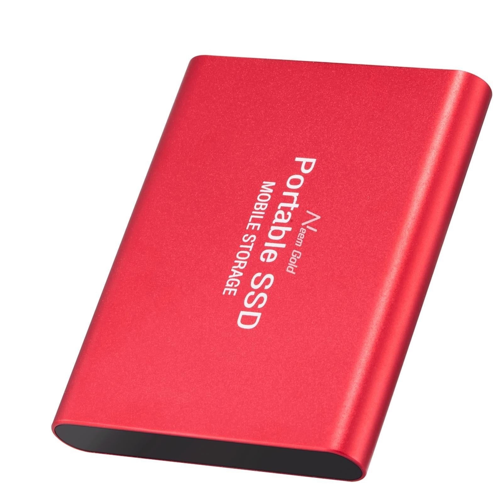 SSD USB 3.1 External Solid State Drives Hard Disk for PC Laptop 1TB Red