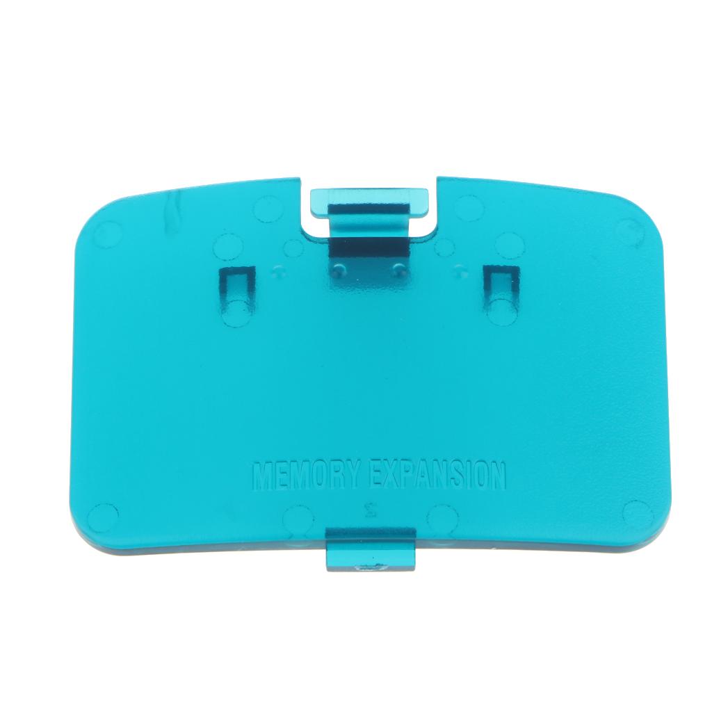 Replacement Memory Expansion Card Cover Pack Lid for N64 Transparent Blue