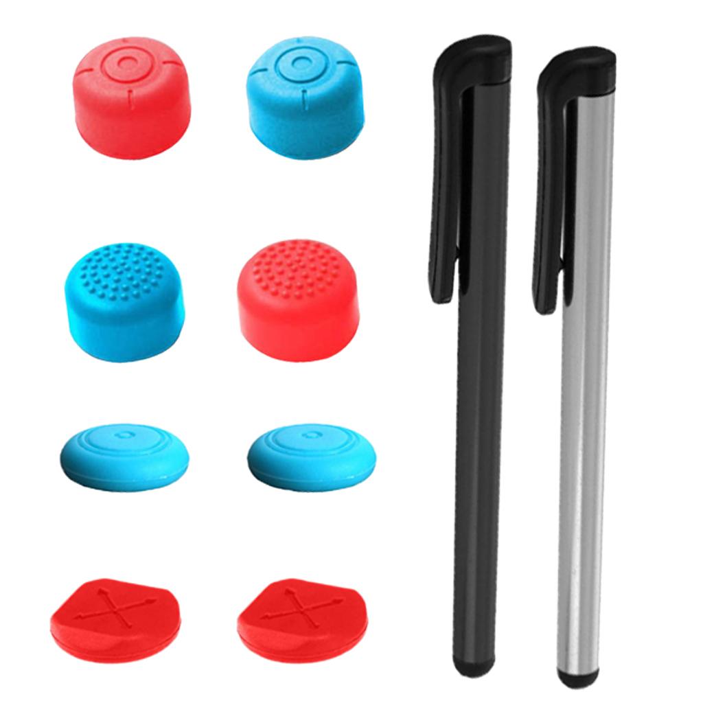 Universal Touch Screen Pen w/ Thumb Grips Cap Set for Nintendo Switch Lite