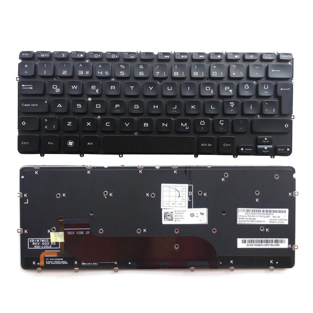 Turkish Backlit Keyboard For Dell XPS 12 13 XPS 13D 13R L321X L322X 0MH2X1