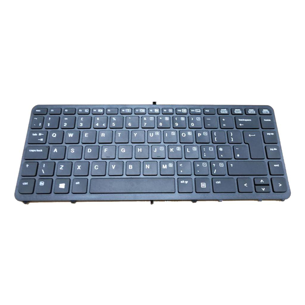 Keyboard for HP EliteBook 840 G1 845 G1 855 G1 850 G1 UK w/ Black Frame