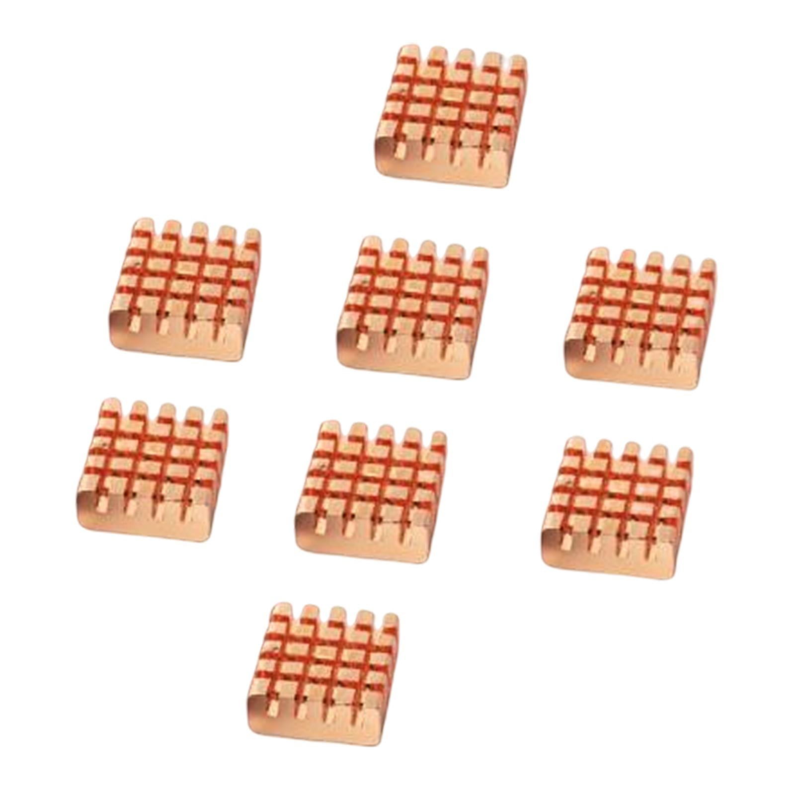 8Pcs Pure Copper RAM Heatsink Cooler for CPU GPU PC Laptop Graphics Card