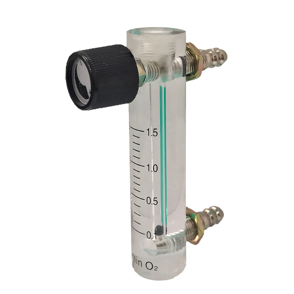 Oxygen Flow Meter Flowmeter with Control Valve for Oxygen Air 0.1-1.5L