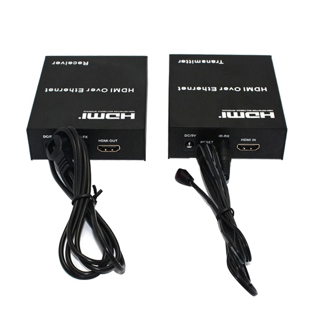 1080P HDMI Network Extender Over Single Cable CAT5E/6 Ethernet RJ45 FHD