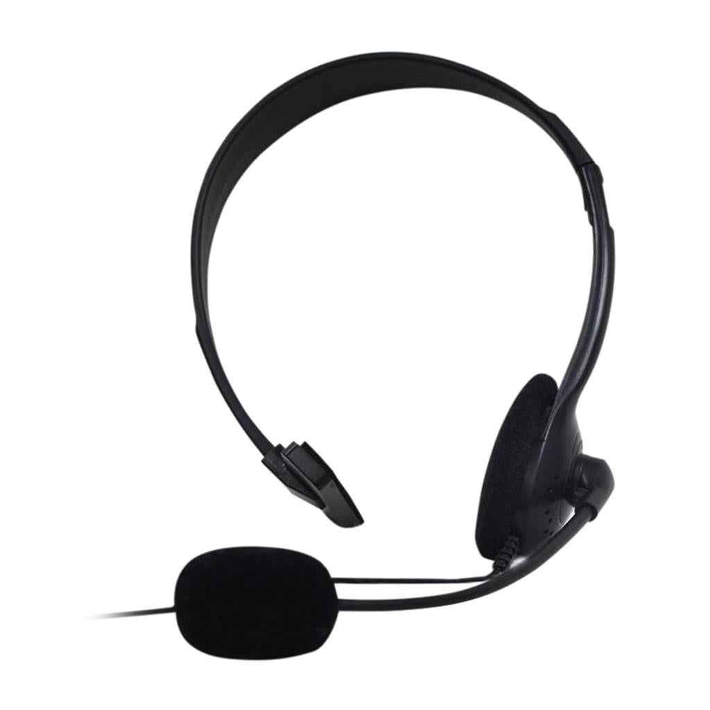 Tunable Binaural Head-mounted Telephone Headset with Mic for Computer