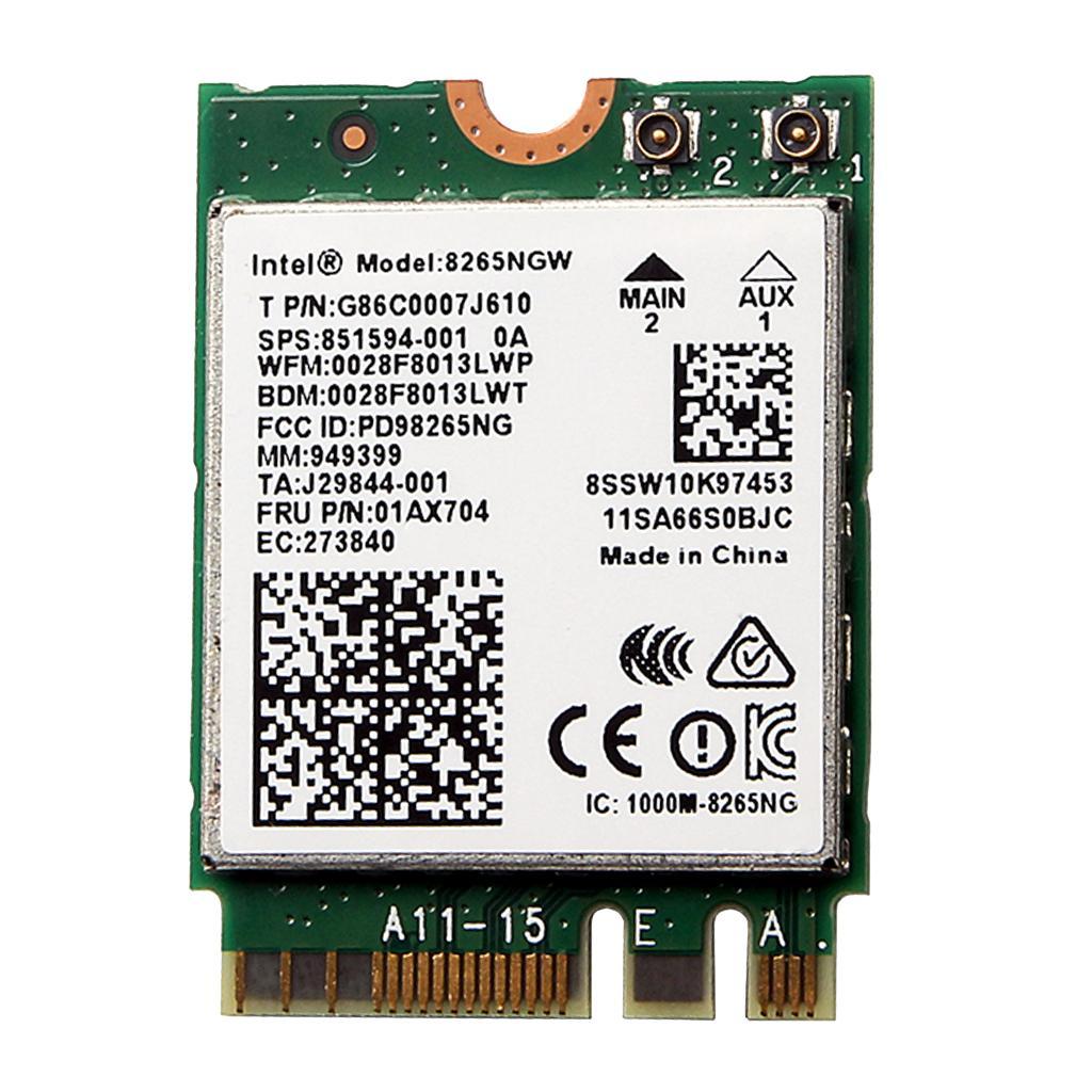 Dual Band AC 8265 8265NGW NGFF 1.73Gbps Bluetooth 4.2 M.2 Card