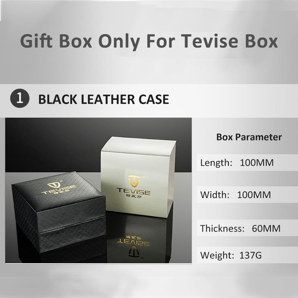 Tevise Luxury PU Leather Pocket Watch Gift Box Display