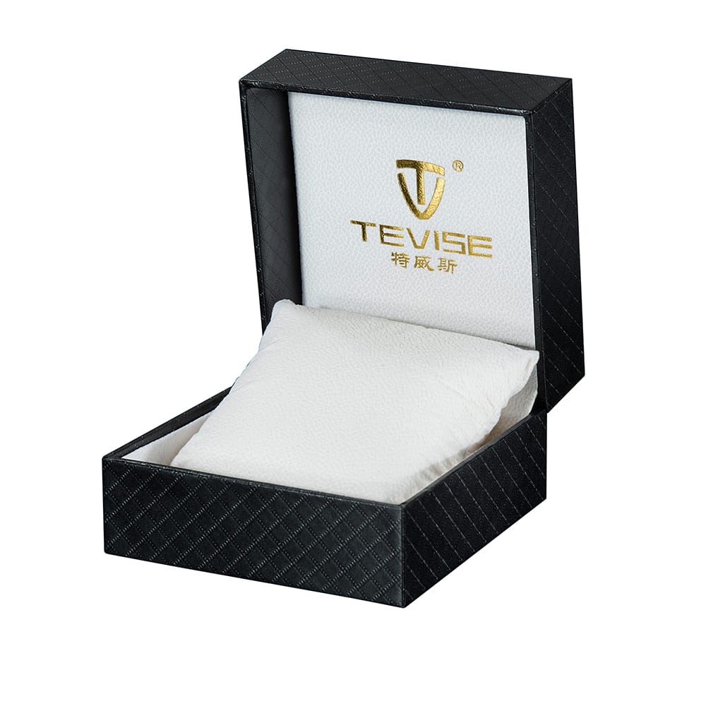 Tevise Luxury PU Leather Pocket Watch Gift Box Display