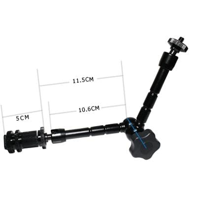 11 inch Articulating Magic Arm for LCD Field Monitor / DSLR Camera / Video lights (Black)