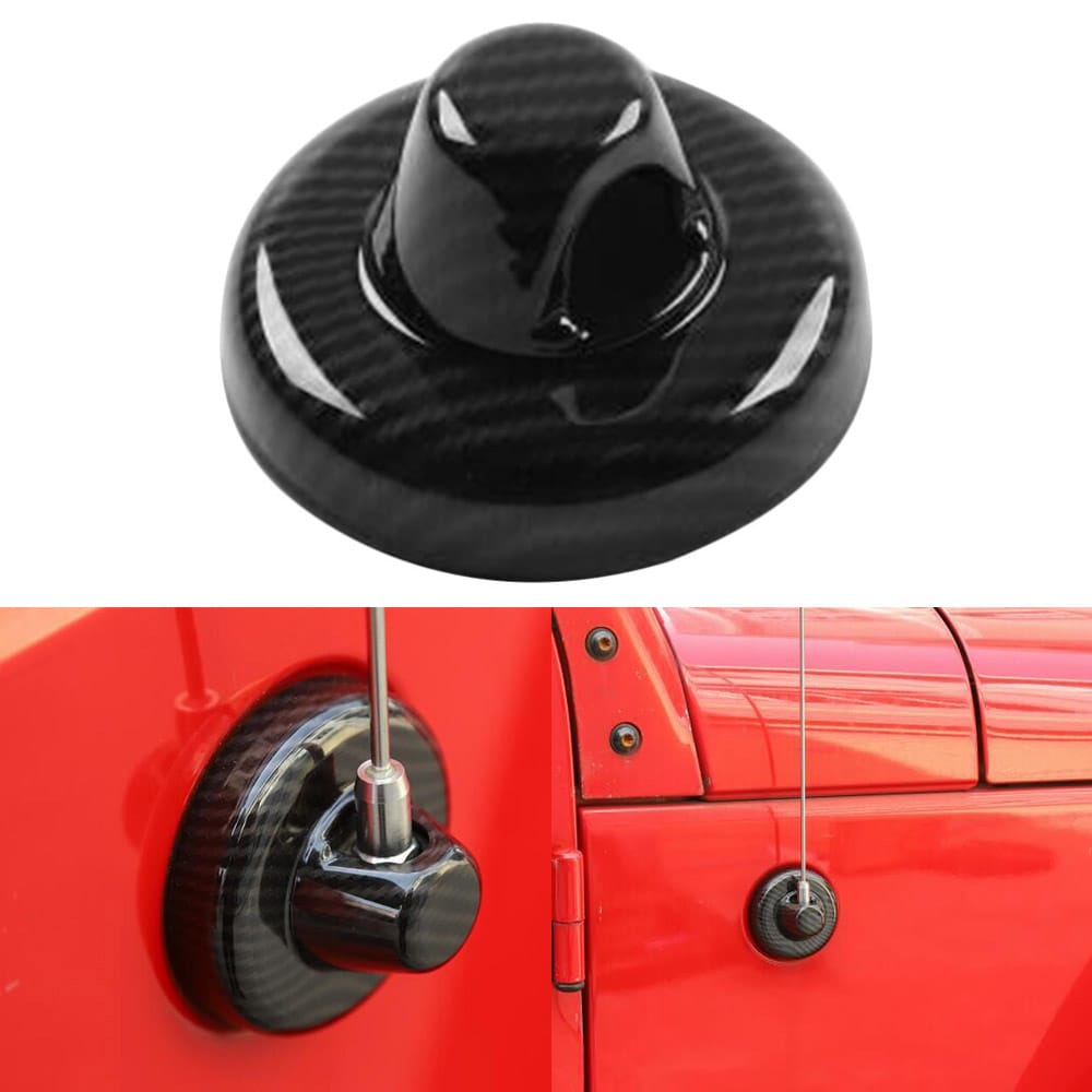 Radio Antenna Base Cover Aerial Trim for Jeep Wrangler JK