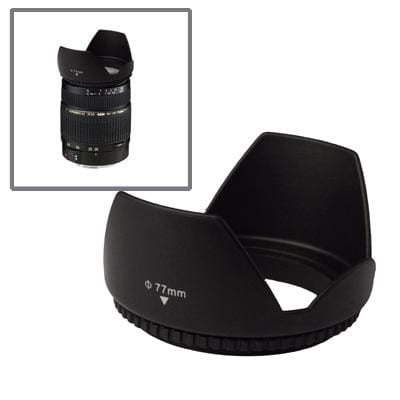 77mm Lens Hood for Cameras (Black)