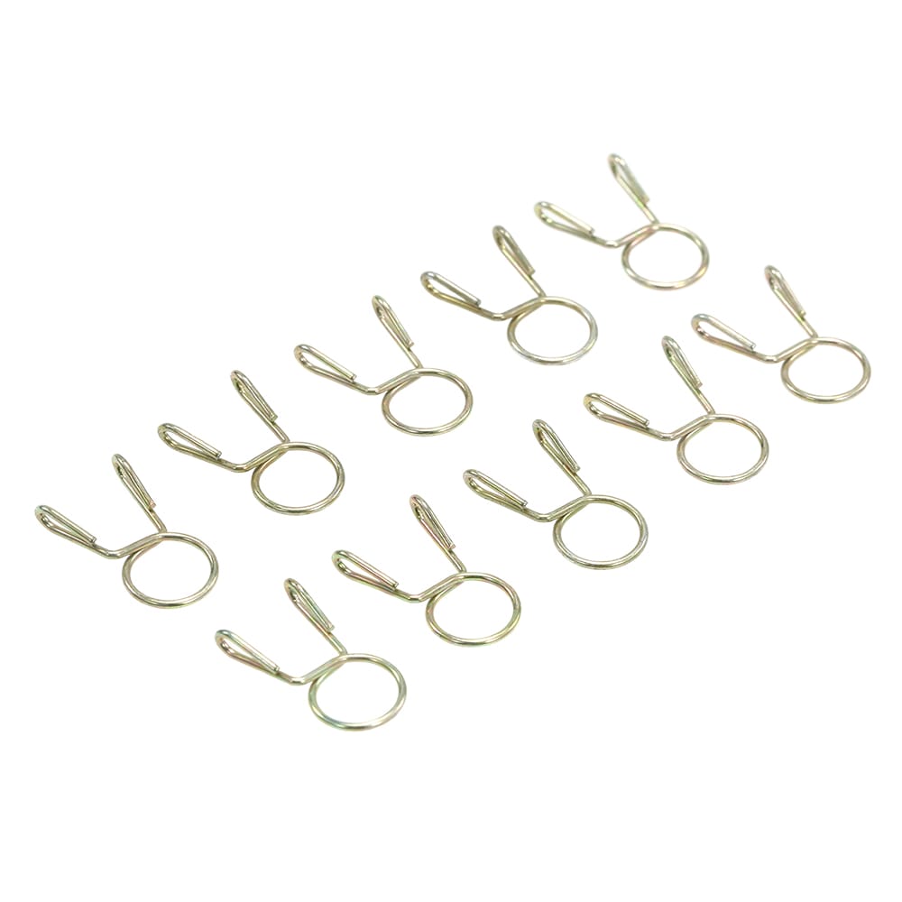 10X Fuel Line Hose Tubing Spring Clip Clamp 7mm For - 10 PCS