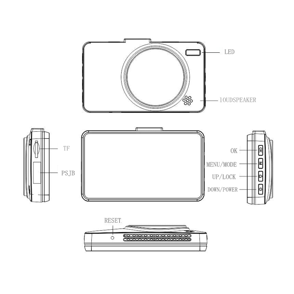 Motorcycle Driving Recorder Locomotive Cycling Camera