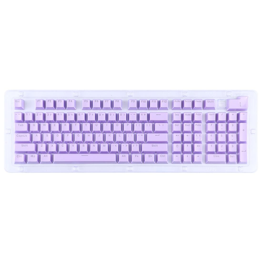 ABS Translucent Keycaps, OEM Highly Mechanical Keyboard, Universal Game Keyboard (Purple)