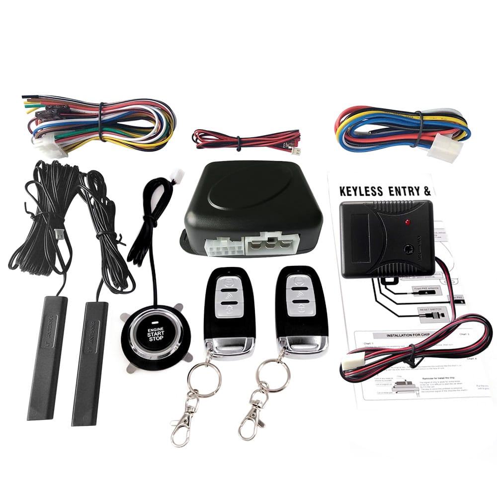 Car SUV Switch Keyless Entry Engine Start Alarm System with